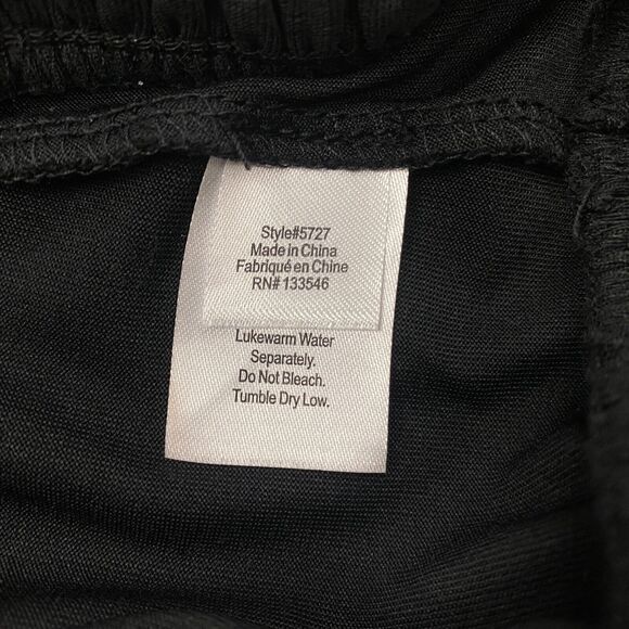 Crosby Top Womens Medium Black Keyhole V Neck Blouson Shirred Stretch Modal Knit - Picture 14 of 16